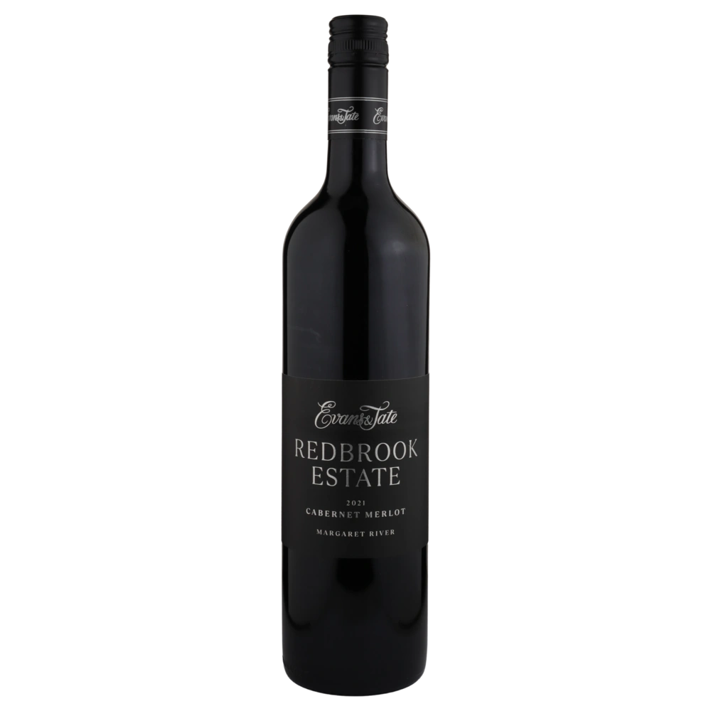 A bottle of 2021 Evans & Tate Redbrook Estate Cabernet Merlot 750ml Red Wine