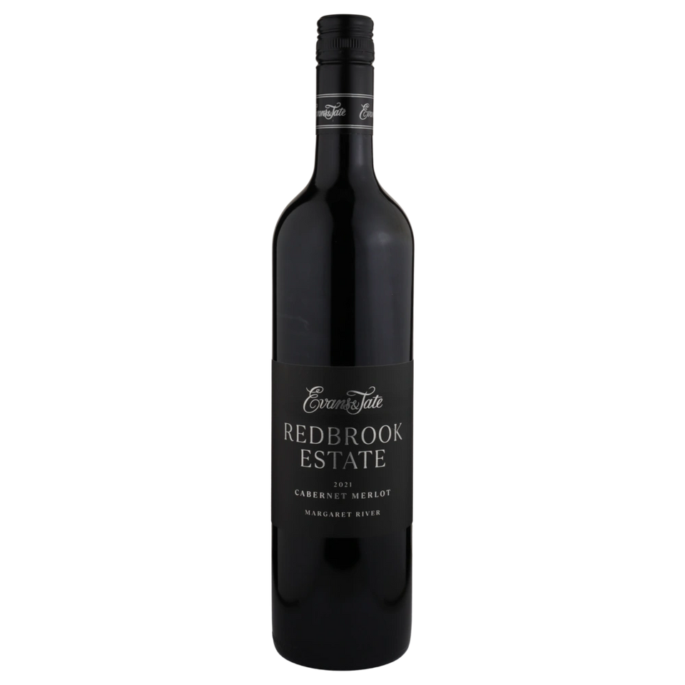 A bottle of 2021 Evans & Tate Redbrook Estate Cabernet Merlot 750ml Red Wine