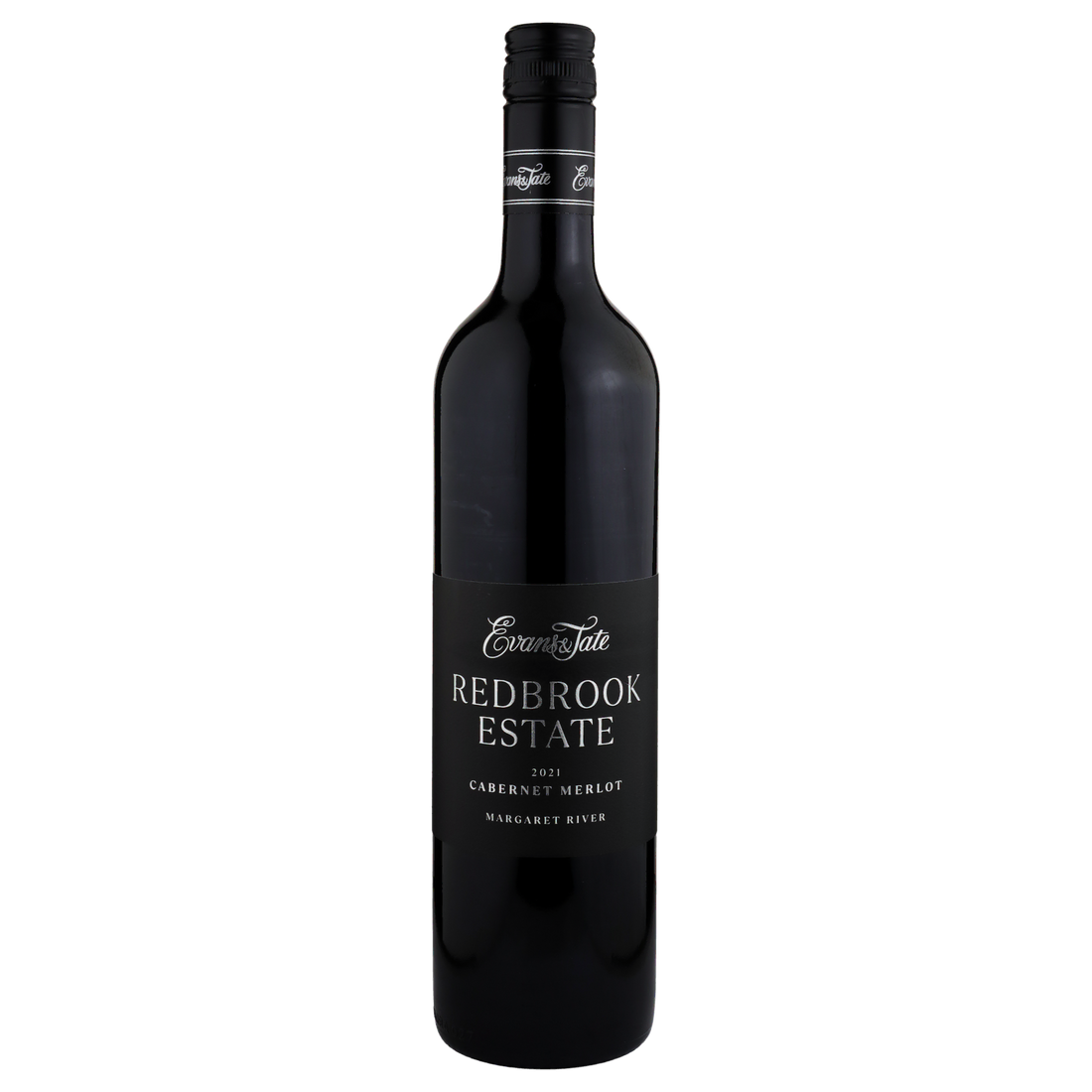 A bottle of Evans & Tate Redbrook Estate Cabernet Merlot  2021 750ml Red Wine