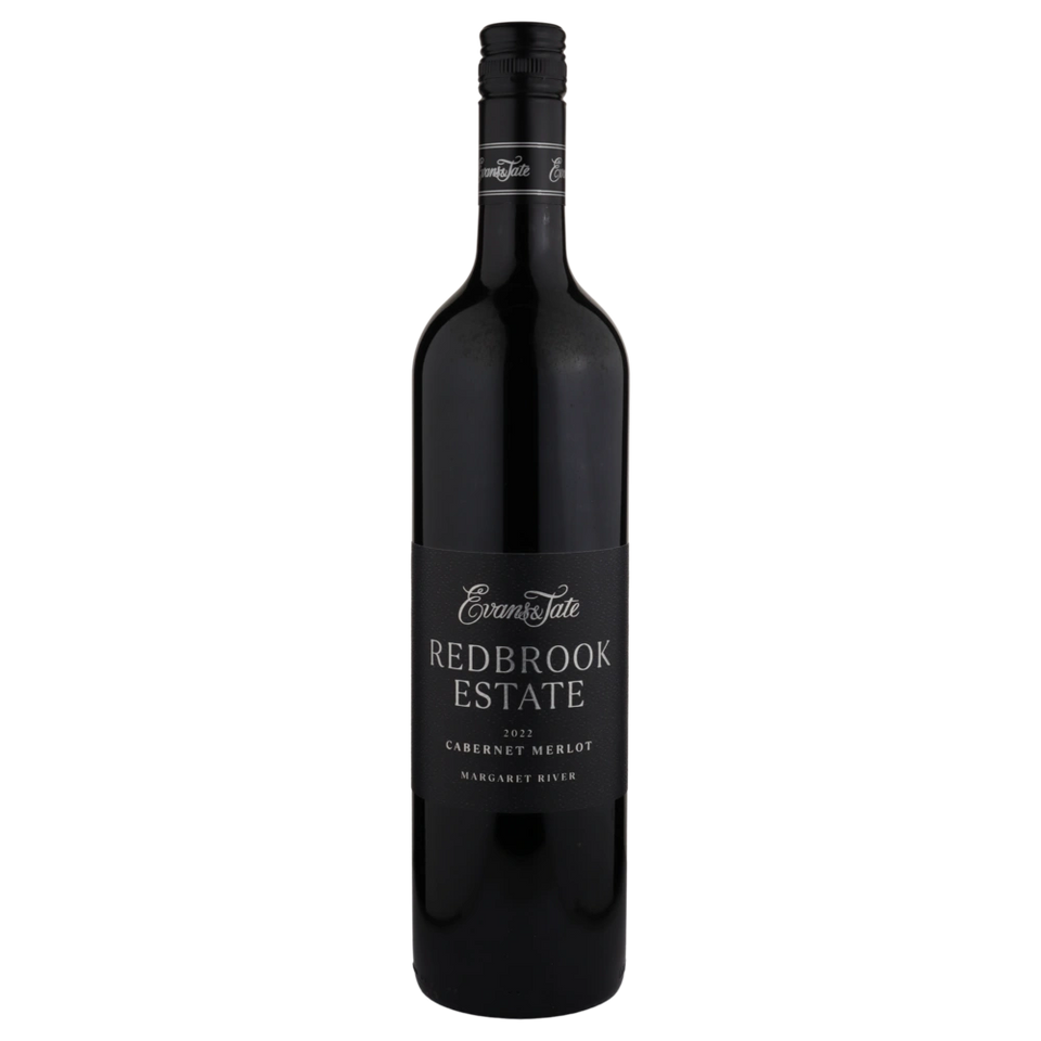 A bottle of 2022 Evans & Tate Redbrook Estate Cabernet Merlot 750ml Red Wine