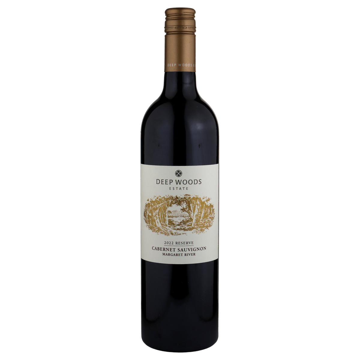 A bottle of Deep Woods Estate Reserve Cabernet Sauvignon 2022 750ml Red Wine