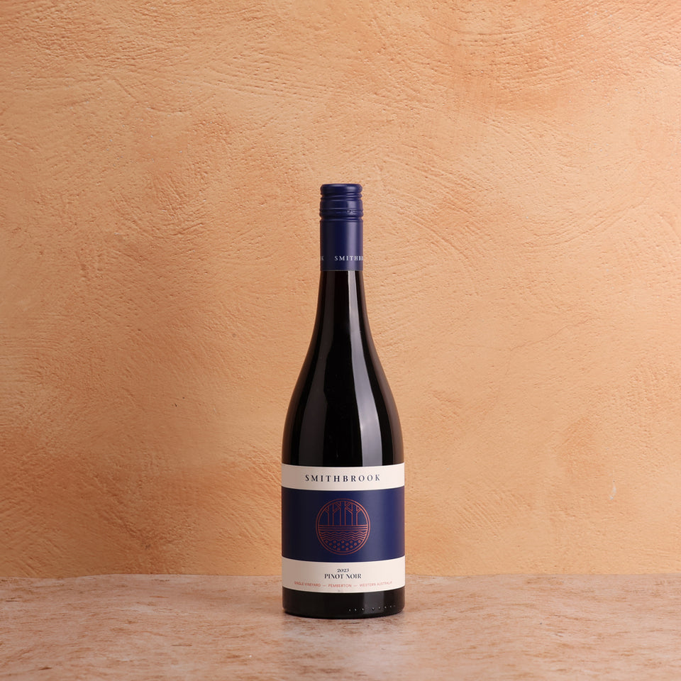 A bottle of Smithbrook Single Vineyard Pinot Noir 2023 750ml Red Wine