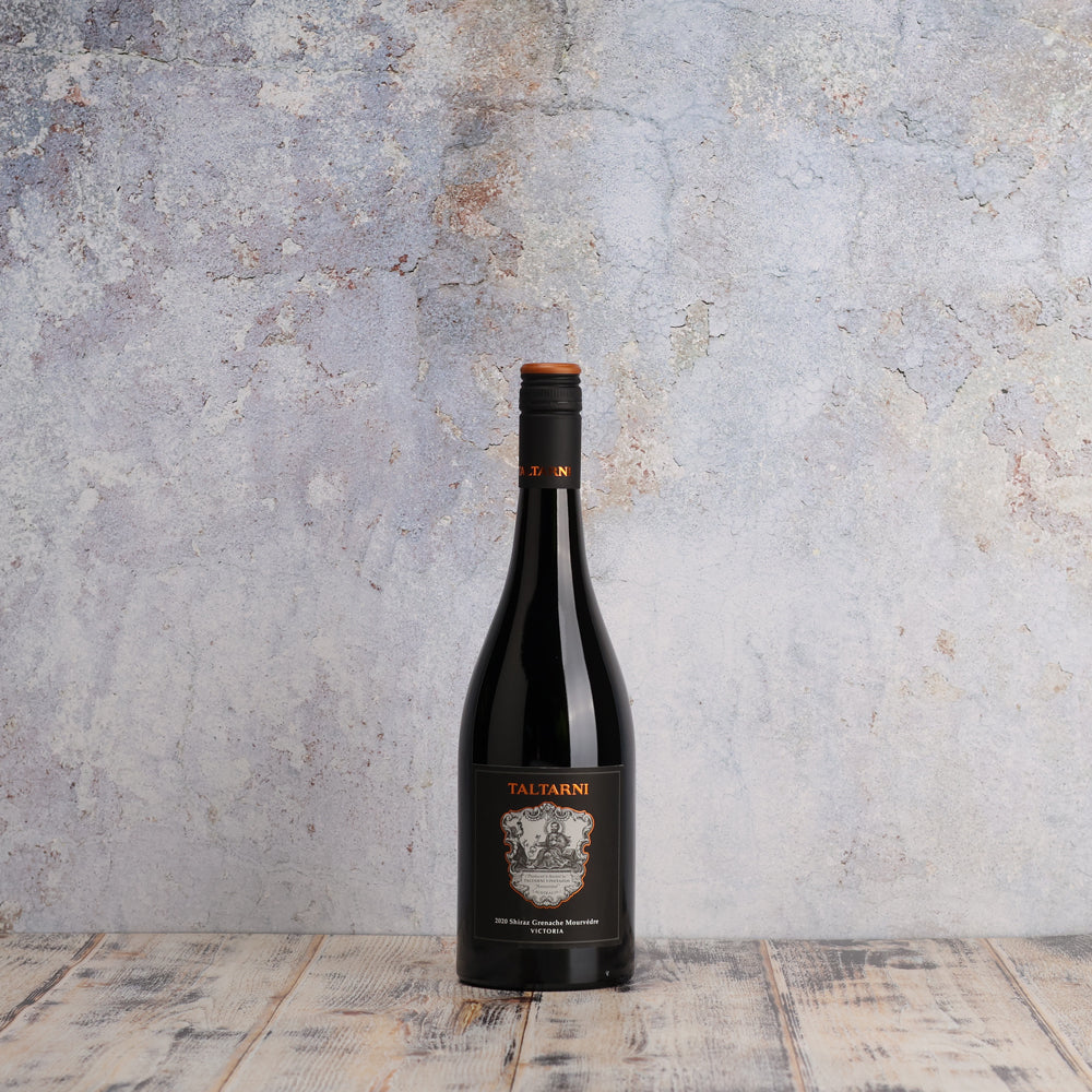 A bottle of Taltarni Victorian Shiraz Grenache Mourvedre 2020 750ml Red Wine