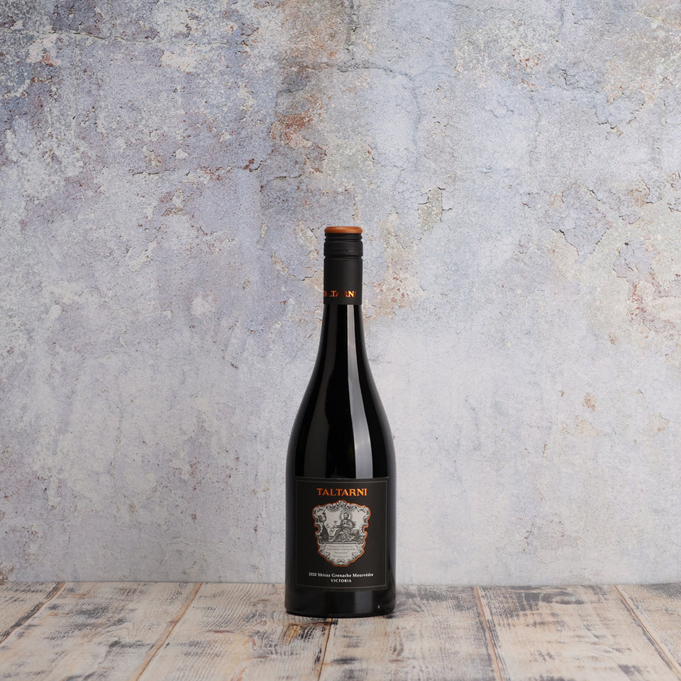 A bottle of Taltarni Victorian Shiraz Grenache Mourvedre 2020 750ml Red Wine