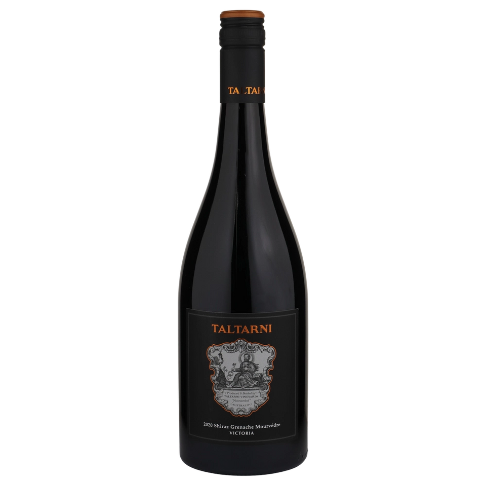 A bottle of Taltarni Victorian Shiraz Grenache Mourvedre 2020 750ml Red Wine