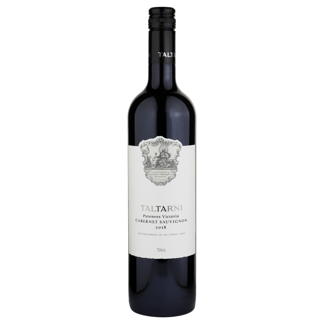 A bottle of Taltarni Estate Cabernet Sauvignon 2018 750ml Red Wine