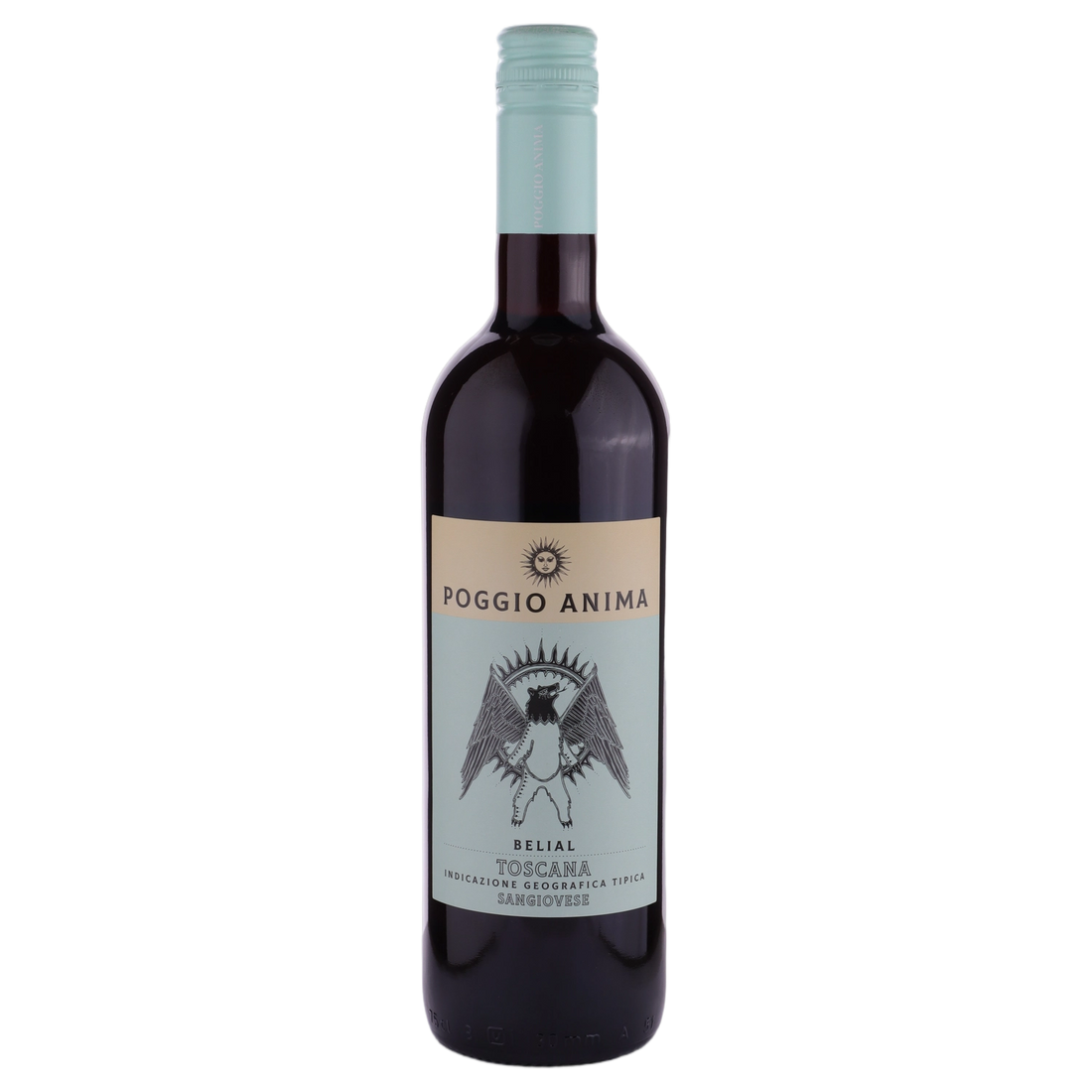 A bottle of Poggio Anima Toscana Sangiovese Belial 2023 750ml Red Wine