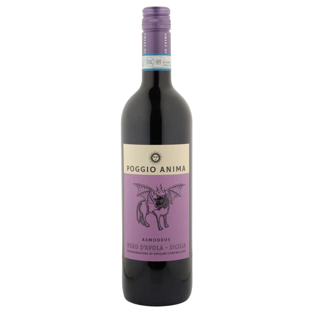 A bottle of Poggio Anima Nero D'Avola DOC Asmodeus 2024 750ml Sparkling Wine