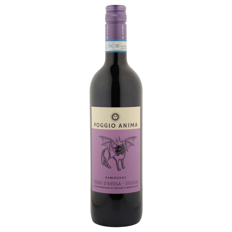 A bottle of Poggio Anima Nero D'Avola DOC Asmodeus 2024 750ml Sparkling Wine