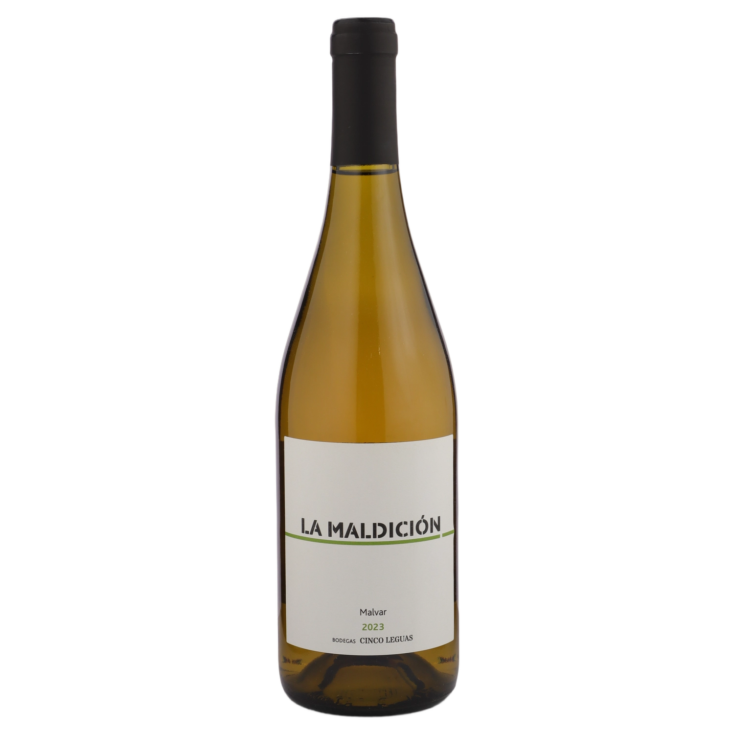 A bottle of 2023 Bodegas Cinco Léguas Vinos de Madrid La Maldición Malvar 750ml Rose Wine