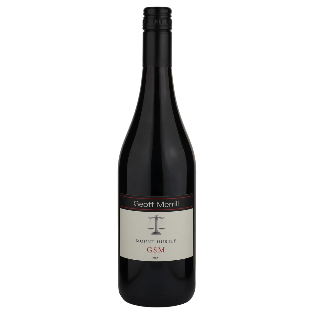 A bottle of 2021 Geoff Merrill Mount Hurtle GSM 750ml Red Wine