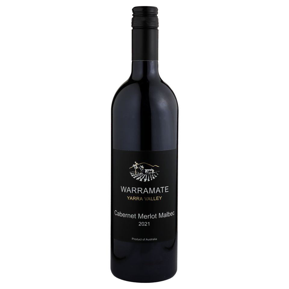 A bottle of Warramate Cabernet Blend 2021 750ml Red Wine