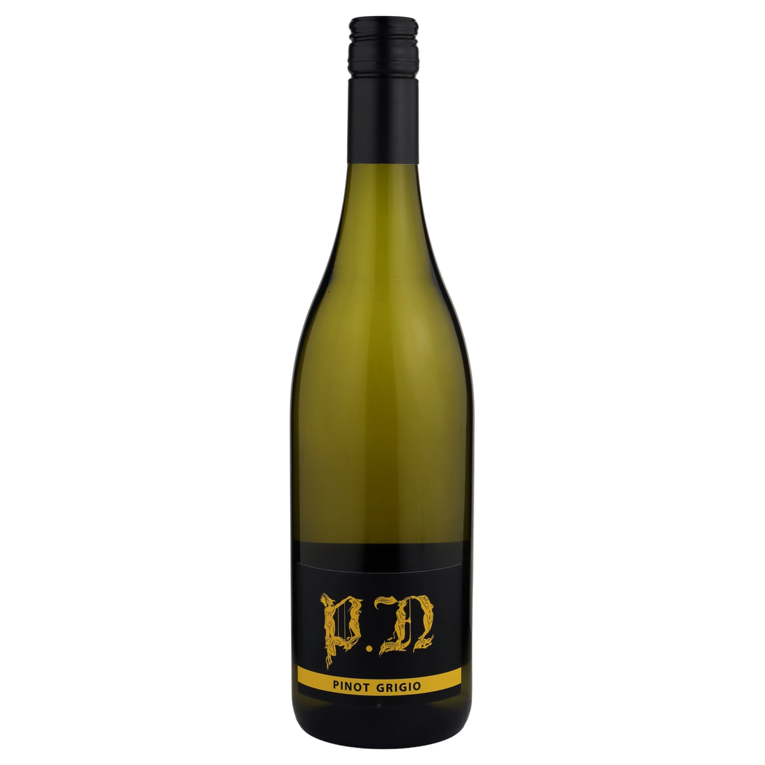 A bottle of 2025 PN Pinot Grigio 750ml White Wine