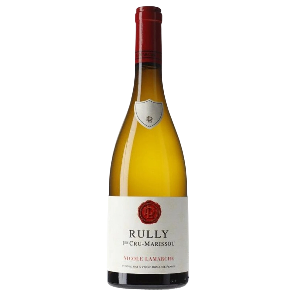 A bottle of 2022 Nicole Lamarche Rully 1er Cru Marrissou Blanc 750ml White Wine