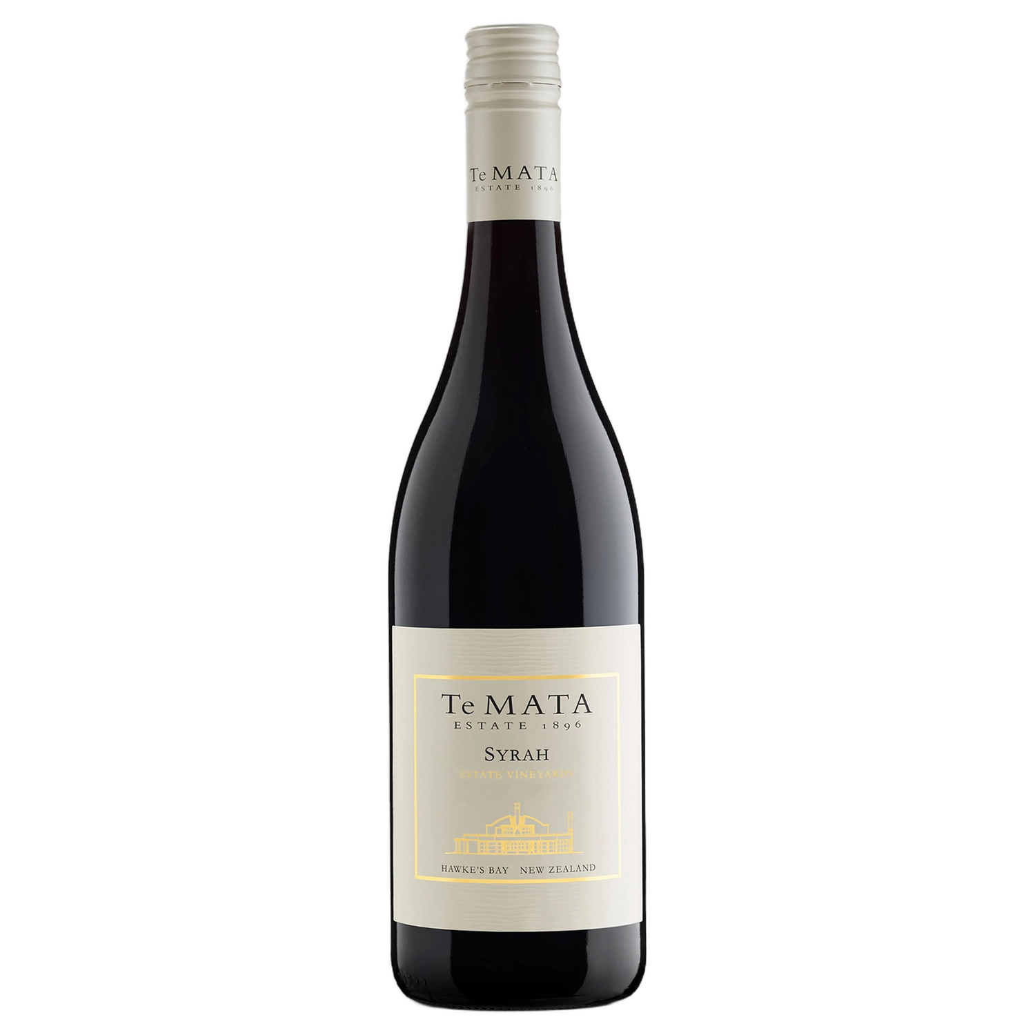 A bottle of 2024 Te Mata Estate Vineyards Syrah 750ml Red Wine