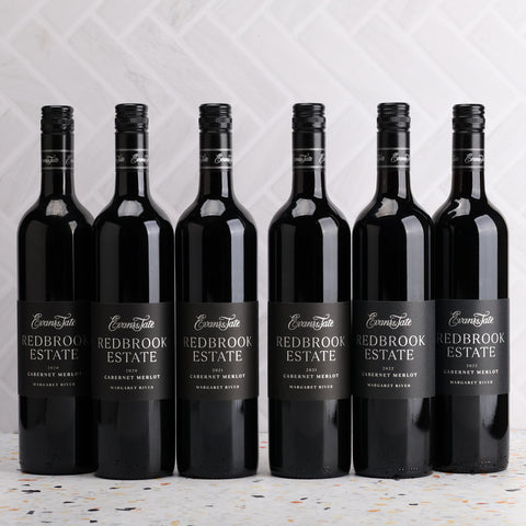 A collection of Evans & Tate Redbrook Cab Merlot Vertical 6pack from The Wine Collective