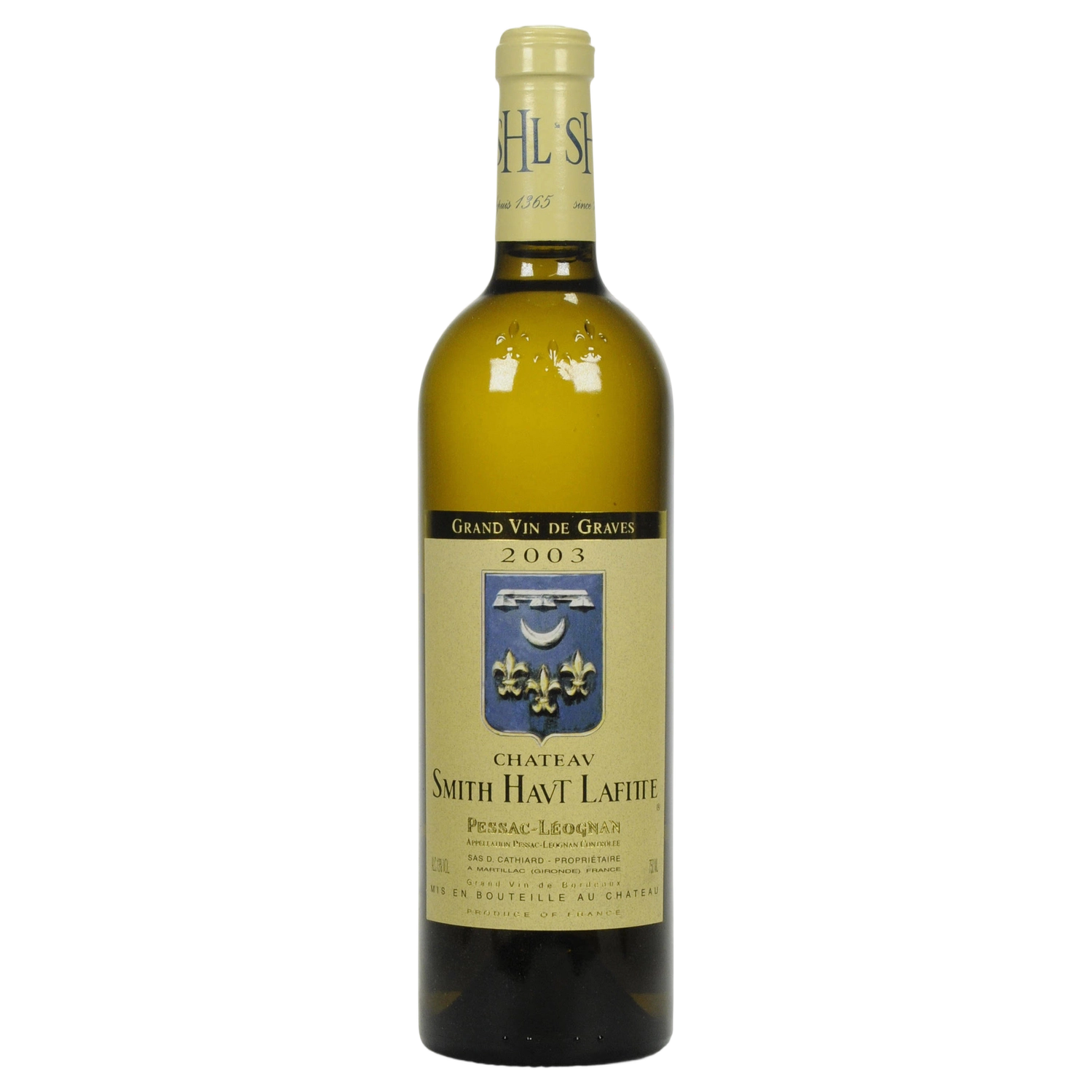 A bottle of Chateau Smith Haut Lafitte White 2003 750ml Red Wine