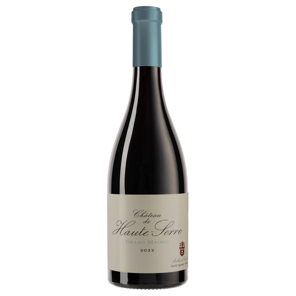 A bottle of Chateau De Haute Serre Grand Malbec 2022 2022 GRAND MALBEC 2022 750ml Red Wine