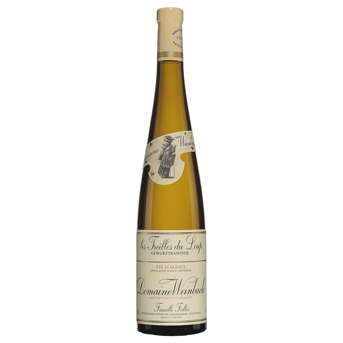 A bottle of 2023 Weinbach Alsace Les Treilles du Loup Gewurztraminer 750ml White Wine
