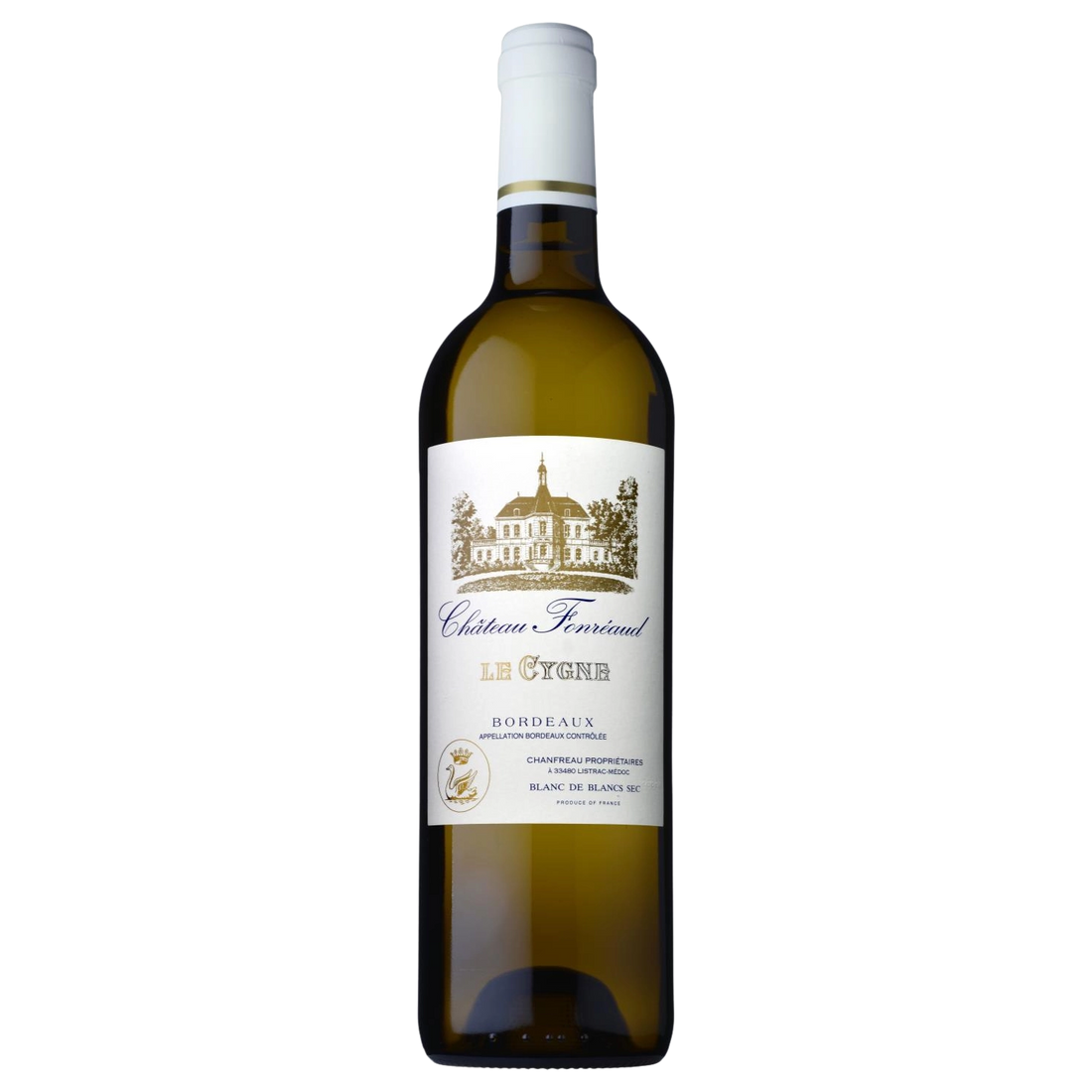 A bottle of 2023 Chateau Fonreaud Le Cygne Bordeaux 750ml White Wine