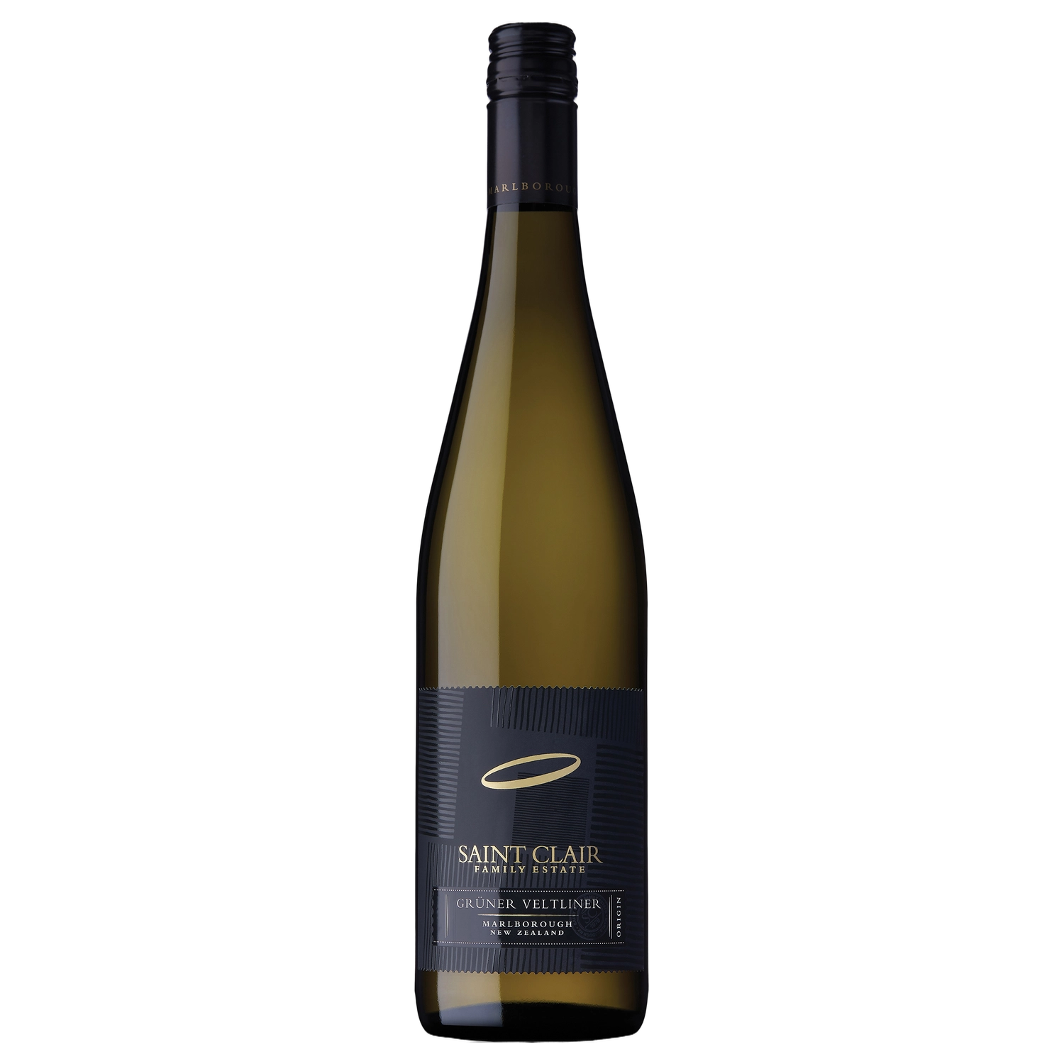 A bottle of 2018 Saint Clair Origin Gruner Veltliner 750ml White Wine
