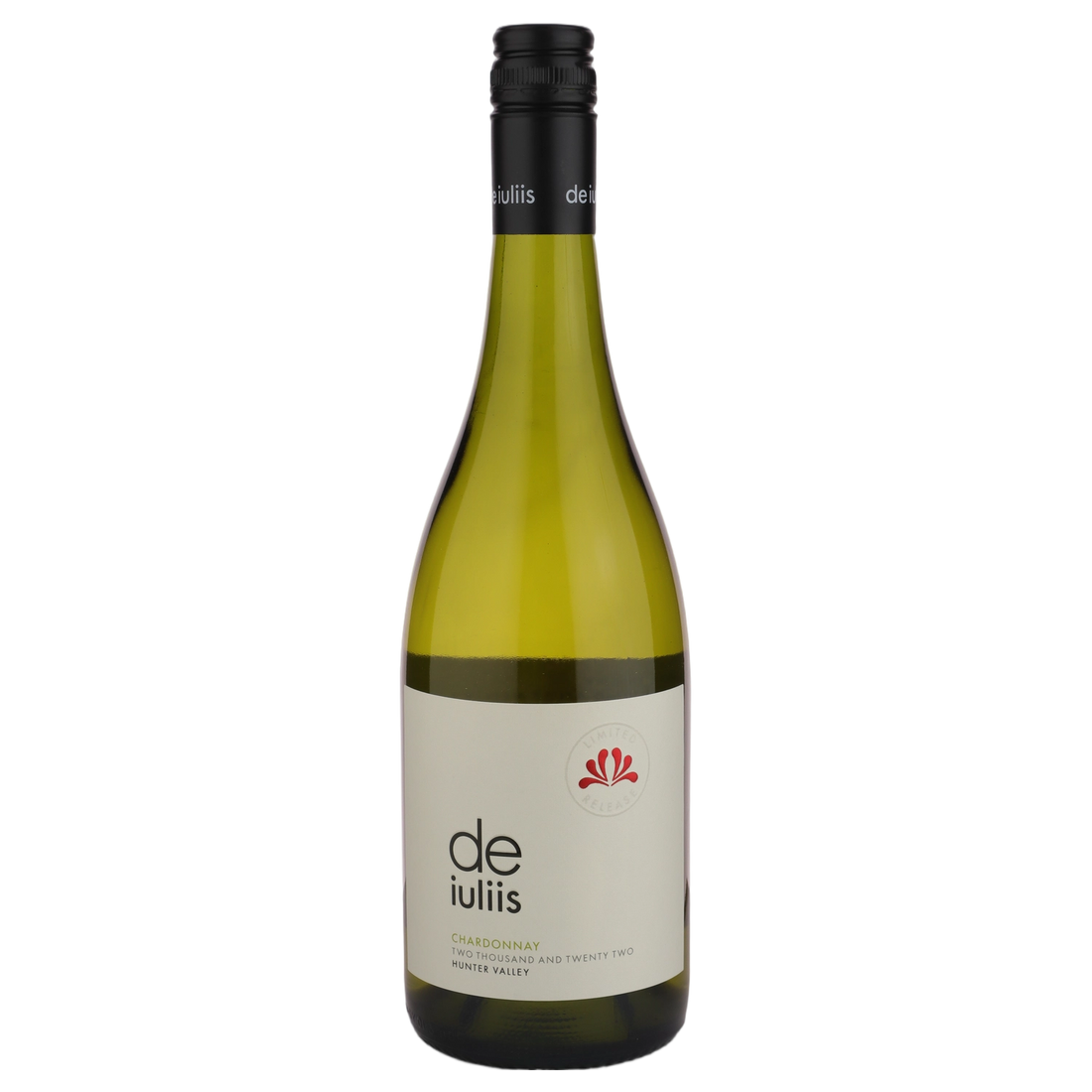 A bottle of 2022 De Iuliis Limited Chardonnay 750ml White Wine