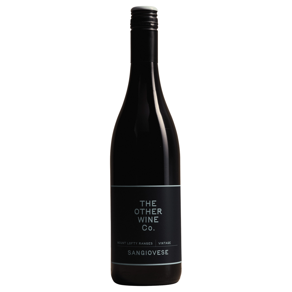 A bottle of 2025 The Other Wine Co Sangiovese 750ml Red Wine