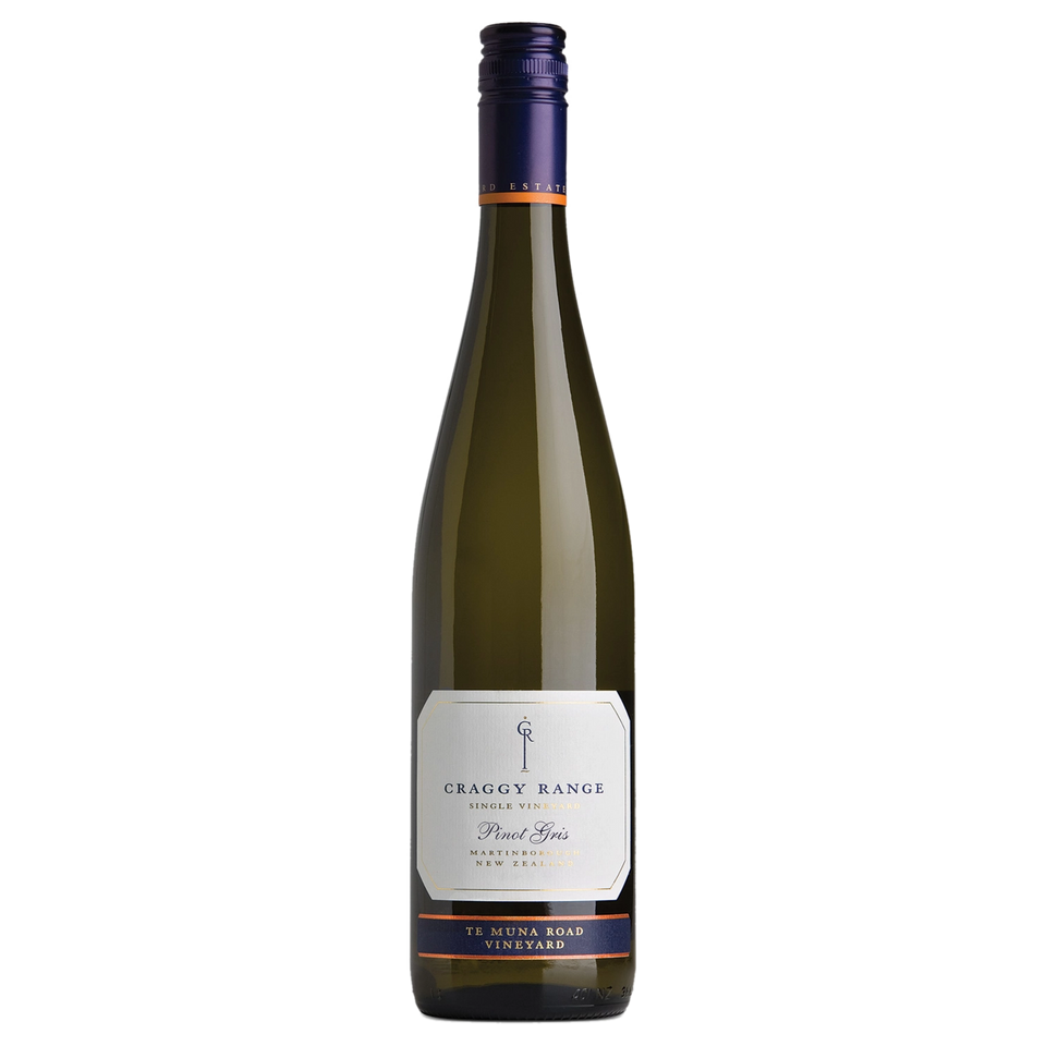 A bottle of 2025 Craggy Range Te Muna Road Pinot Gris 750ml White Wine