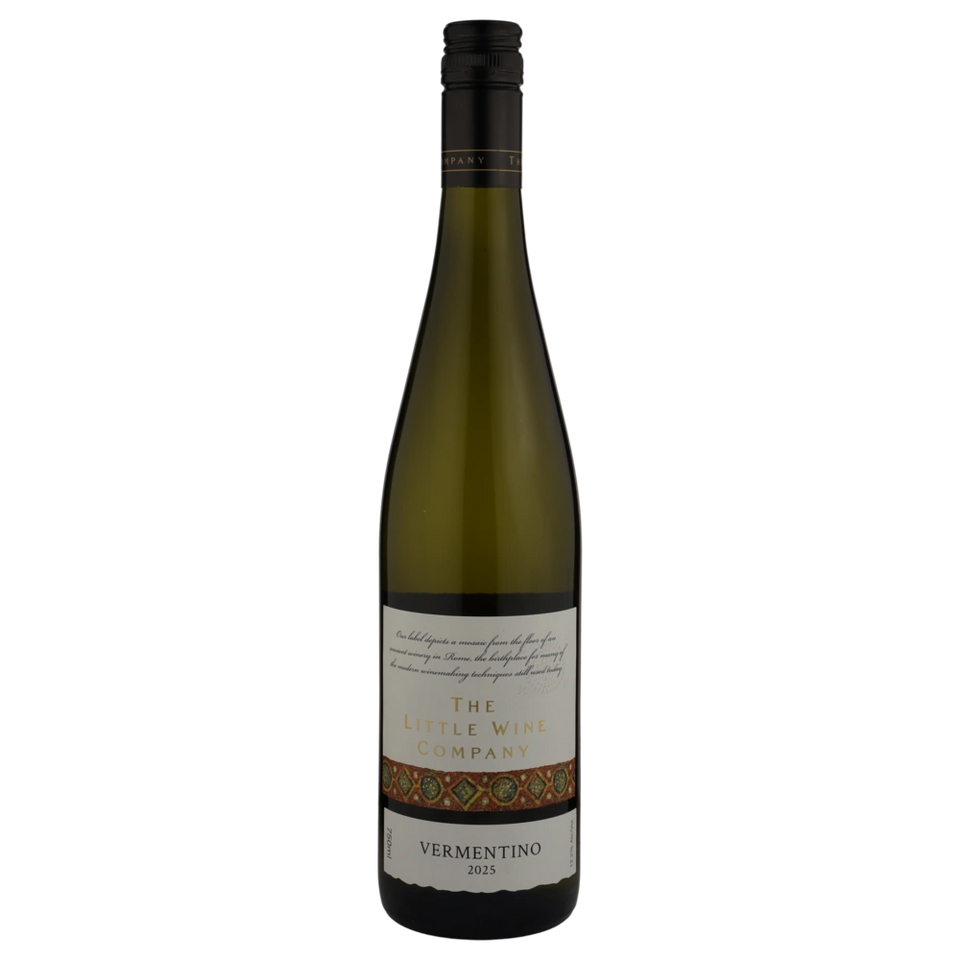 A bottle of 2025 Little Wine Co Vermentino 750ml White Wine