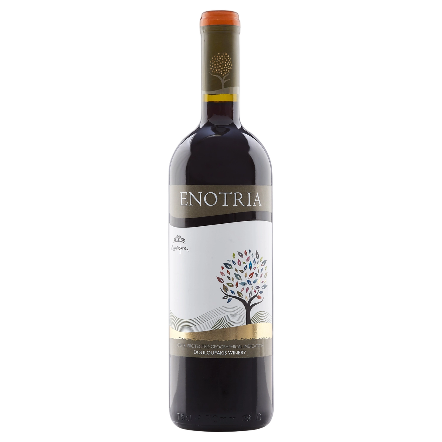 A bottle of 2023 Douloufakis Enotria Red 750ml Red Wine