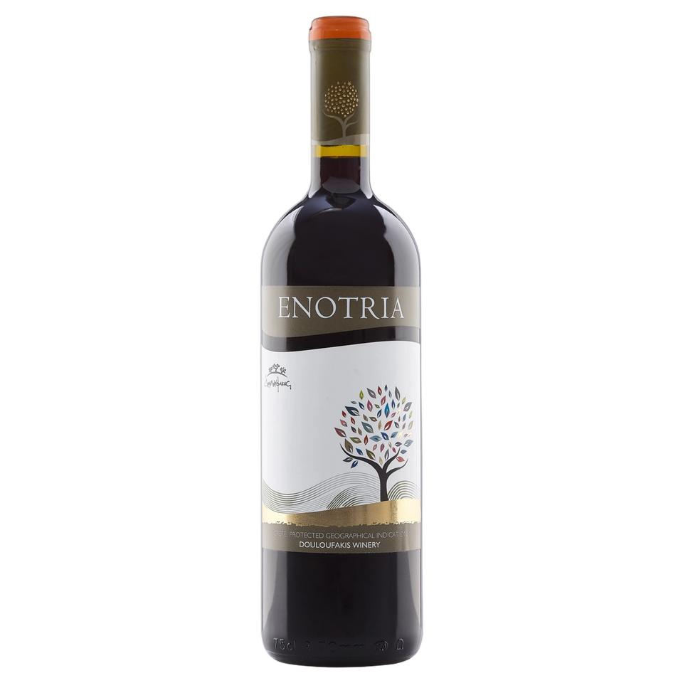 A bottle of 2023 Douloufakis Enotria Red 750ml Red Wine