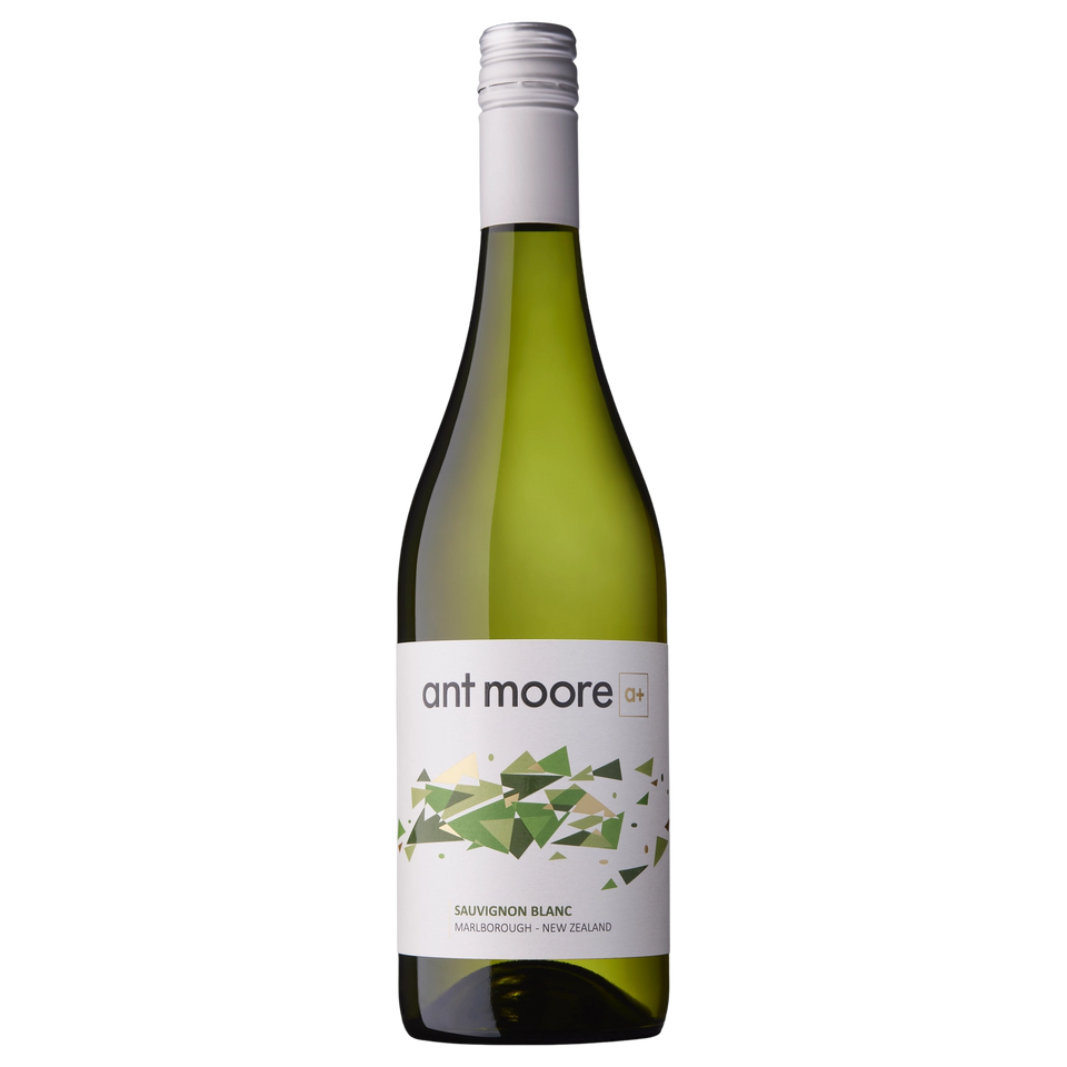 A bottle of 2024 Ant Moore A+ Sauvignon Blanc 750ml White Wine
