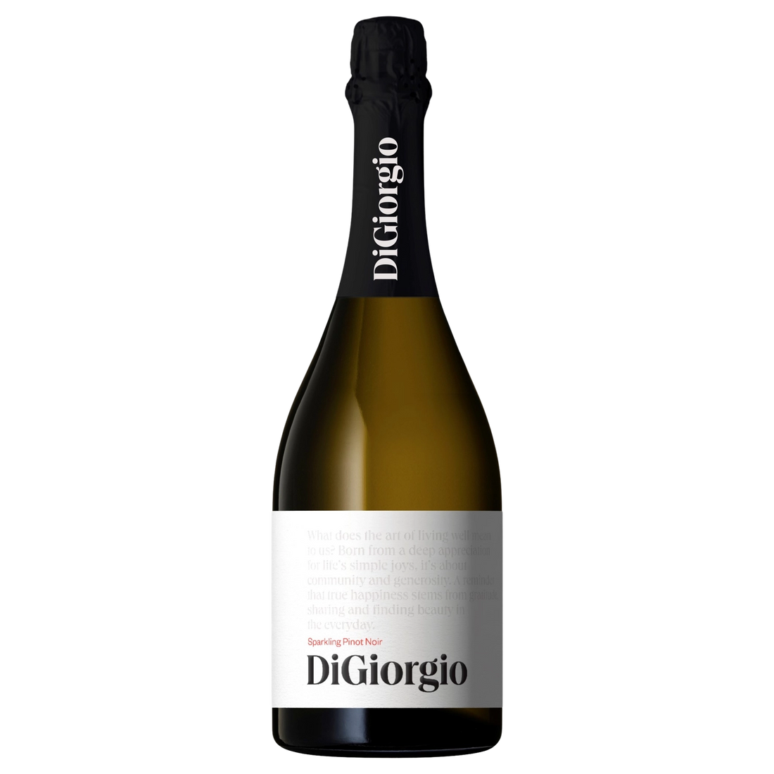 A bottle of NV DiGiorgio Lucindale Sparkling Pinot Noir Chardonnay 200ml Sparkling Wine