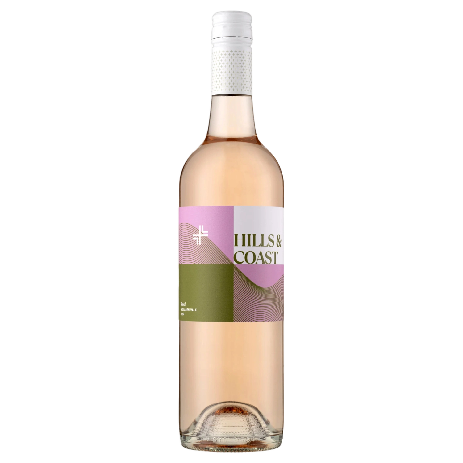 A bottle of 2024 Lloyd Brothers Hills & Coast McLaren Vale Rose 750ml Rose Wine
