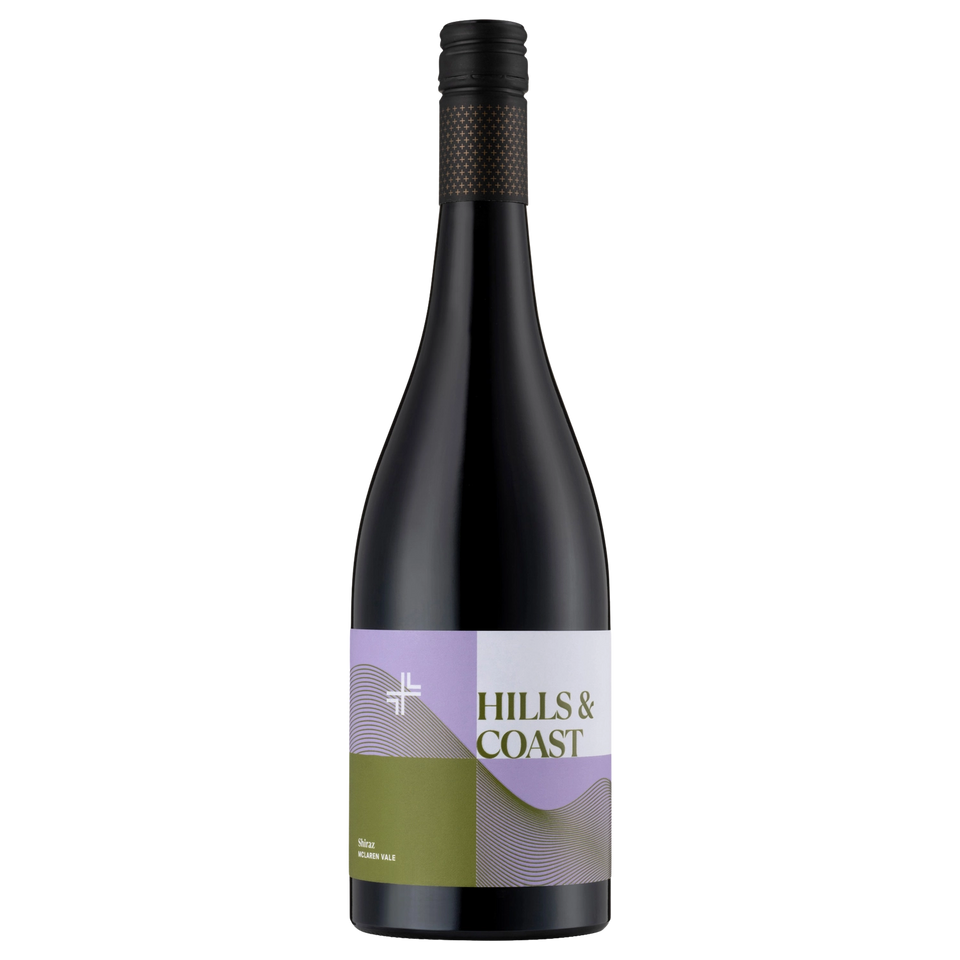 A bottle of 2022 Lloyd Brothers Hills & Coast McLaren Vale Shiraz 750ml Red Wine
