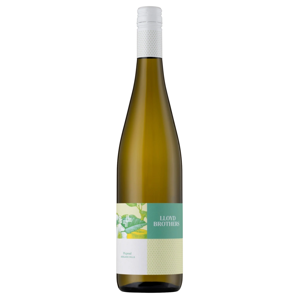 A bottle of 2023 Lloyd Brothers Picpoul Prosecco 750ml Sparkling Wine