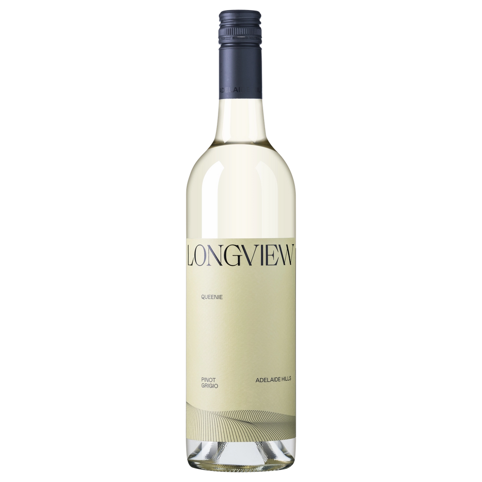 A bottle of 2024 Longview Queenie Pinot Grigio 750ml White Wine