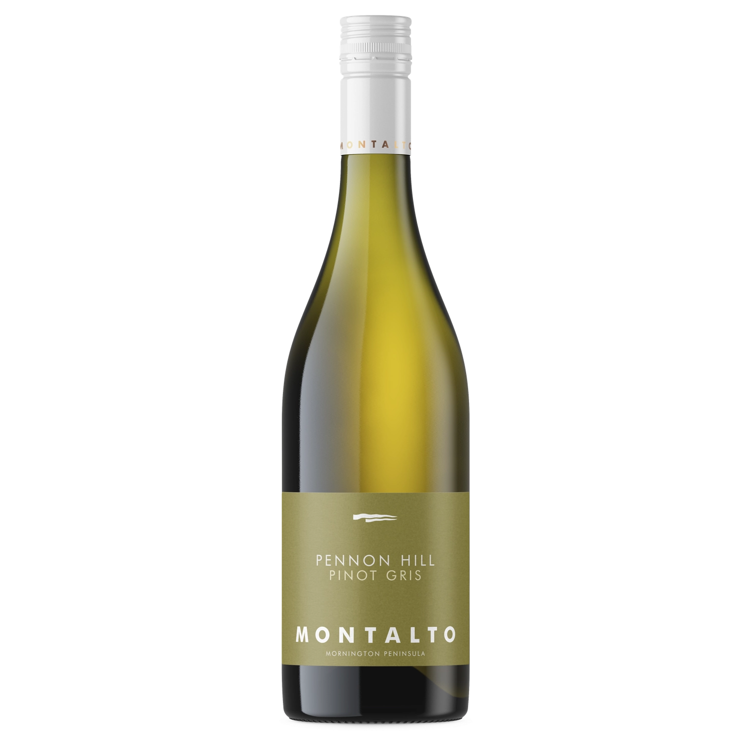 A bottle of 2024 Montalto Pennon Hill Pinot Gris 750ml White Wine