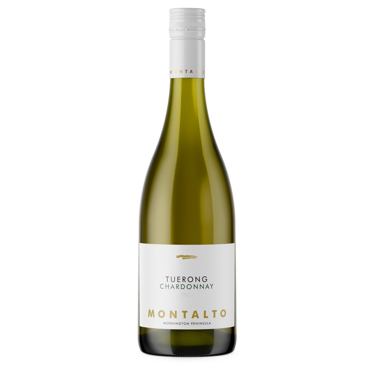 A bottle of 2023 Montalto Single Vineyard Tuerong Chardonnay 750ml White Wine