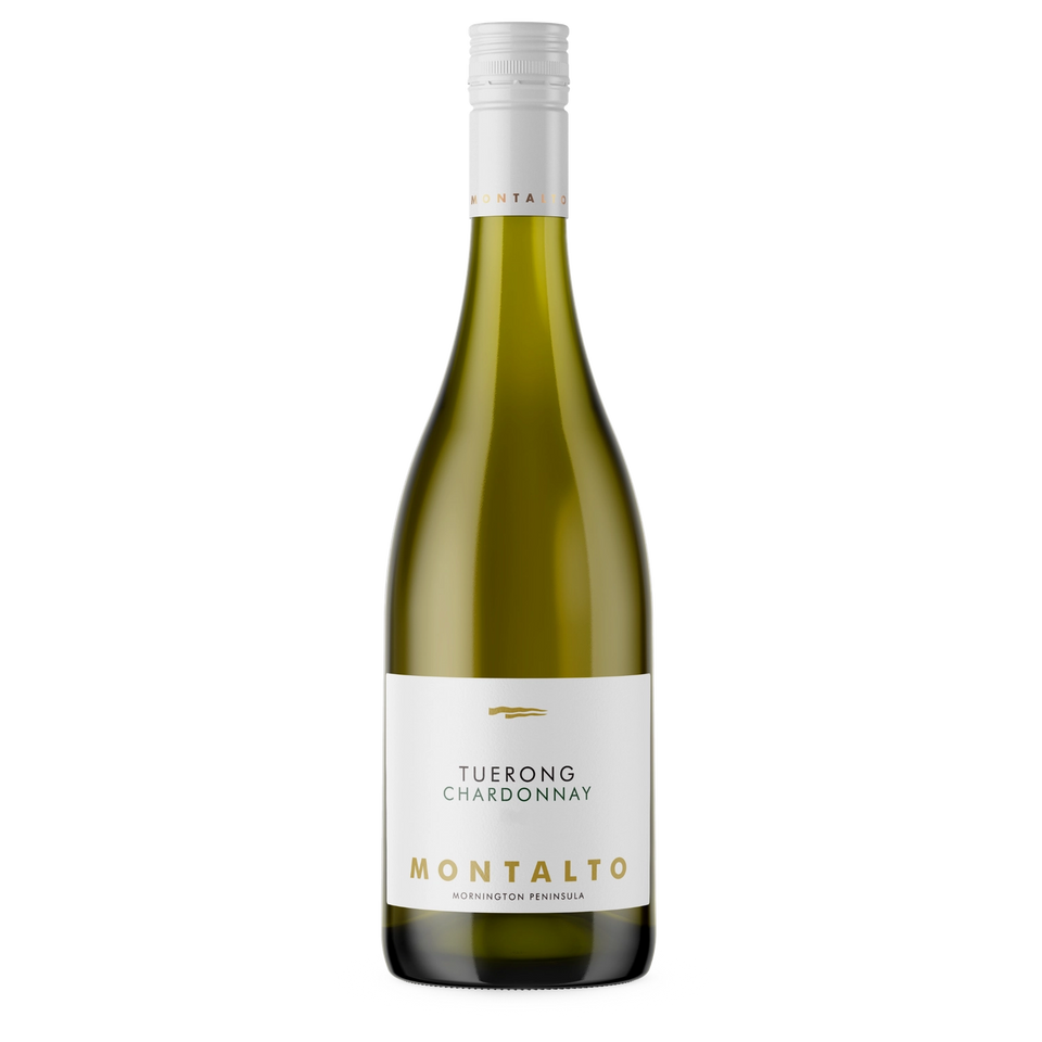 A bottle of 2023 Montalto Single Vineyard Tuerong Chardonnay 750ml White Wine