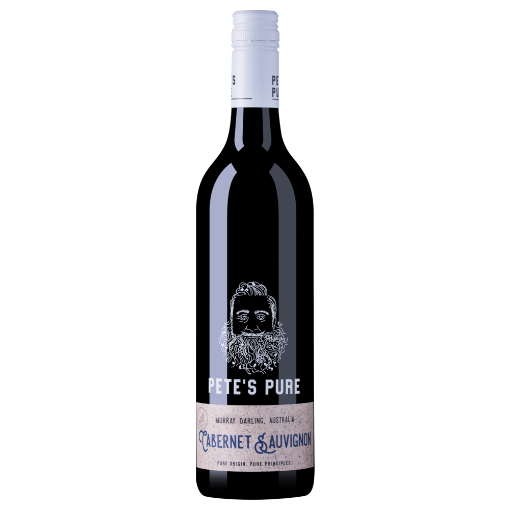 A bottle of 2024 Petes Pure Cabernet Sauvignon 750ml Red Wine