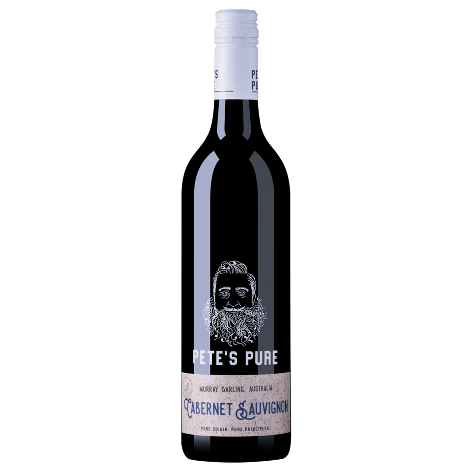 A bottle of 2024 Petes Pure Cabernet Sauvignon 750ml Red Wine