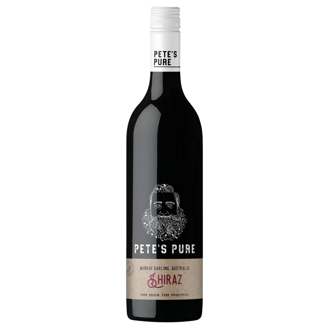 A bottle of 2024 Petes Pure Shiraz 750ml Red Wine