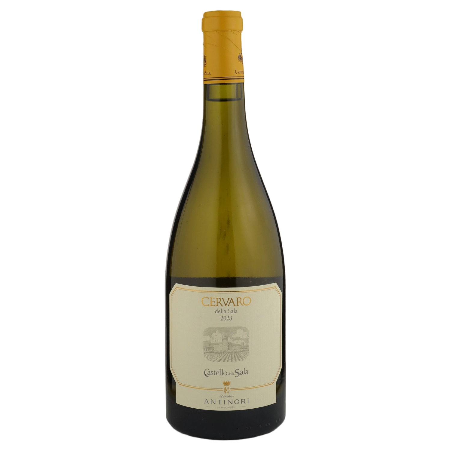 A bottle of 2023 Antinori Cervaro della Sala IGT 750ml White Wine