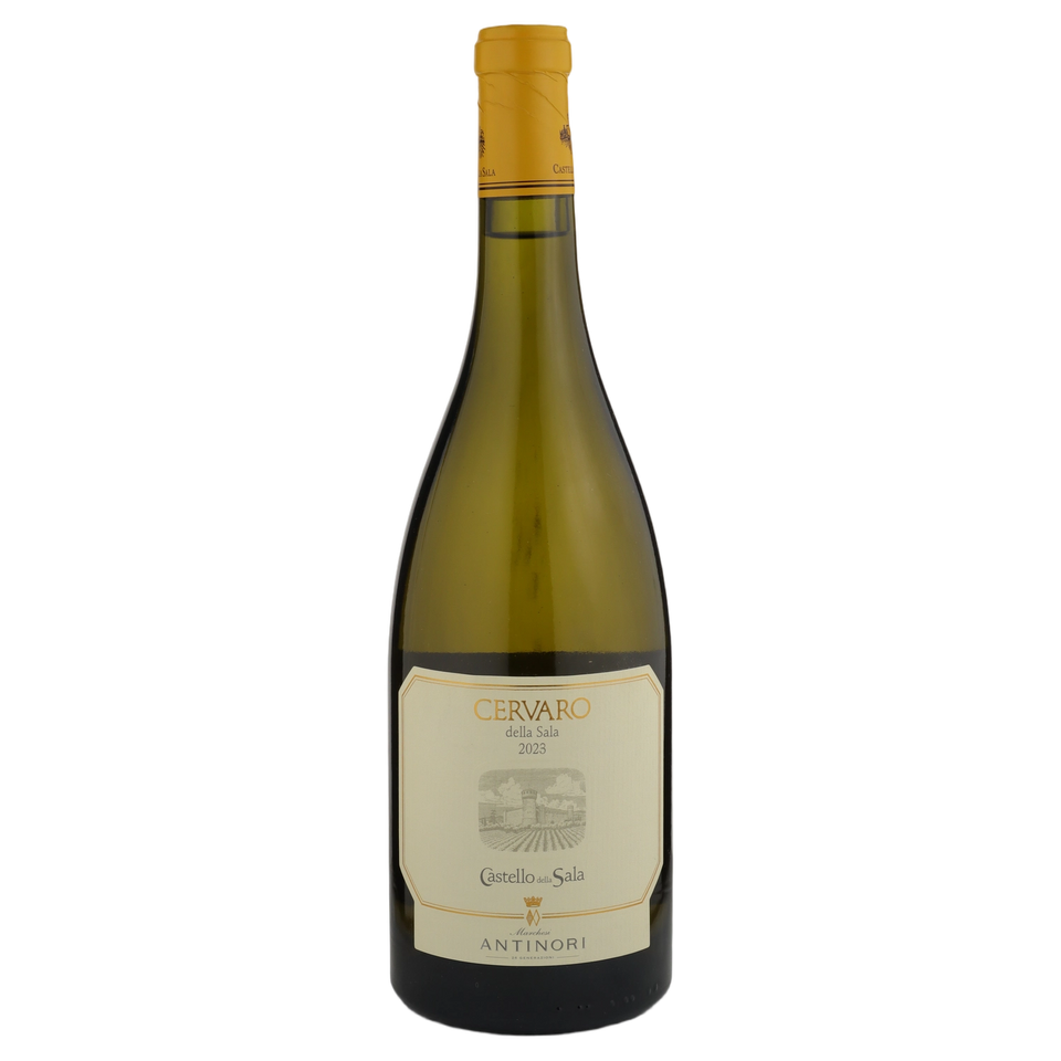 A bottle of 2023 Antinori Cervaro della Sala IGT 750ml White Wine