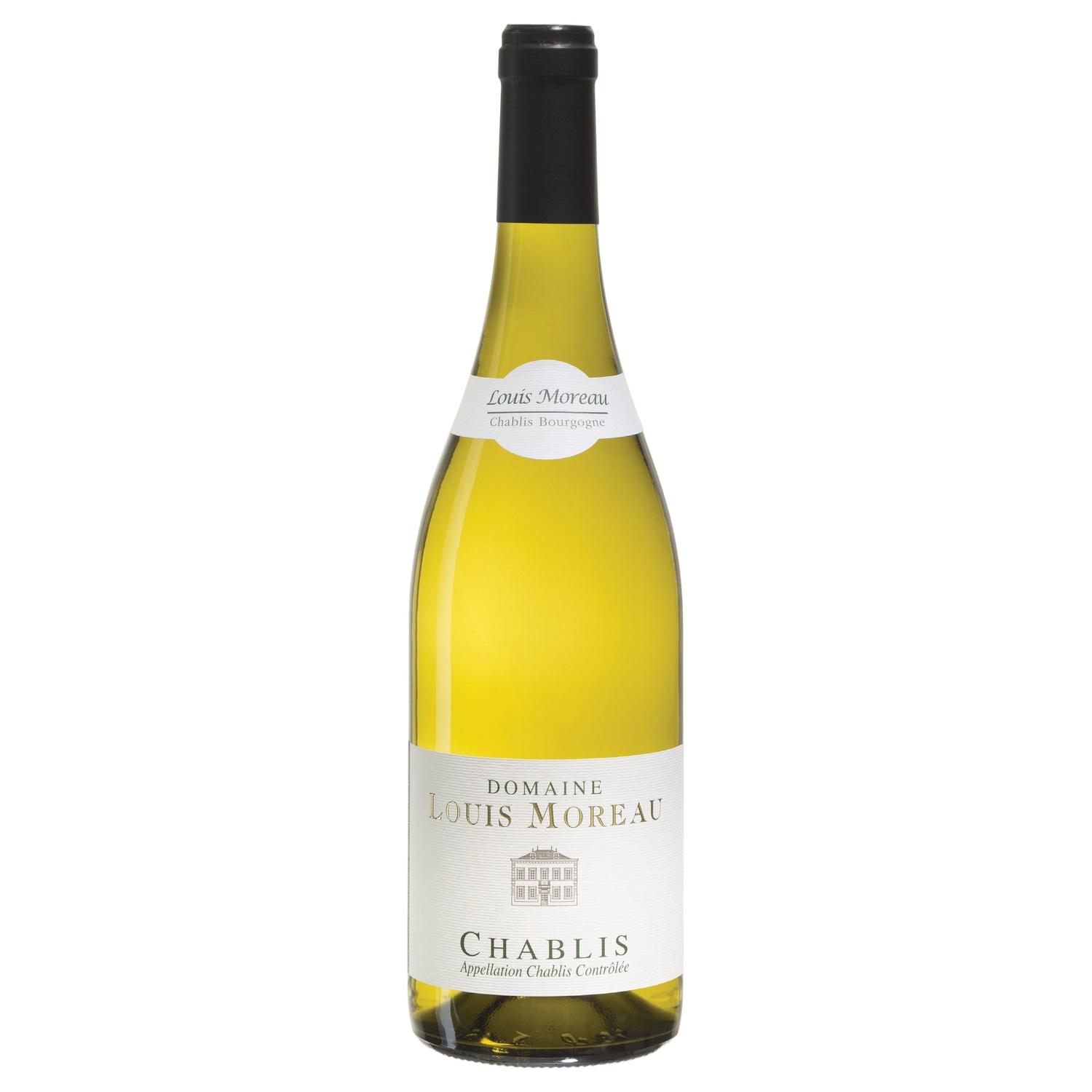 A bottle of 2024 Louis Moreau Chablis 750ml White Wine