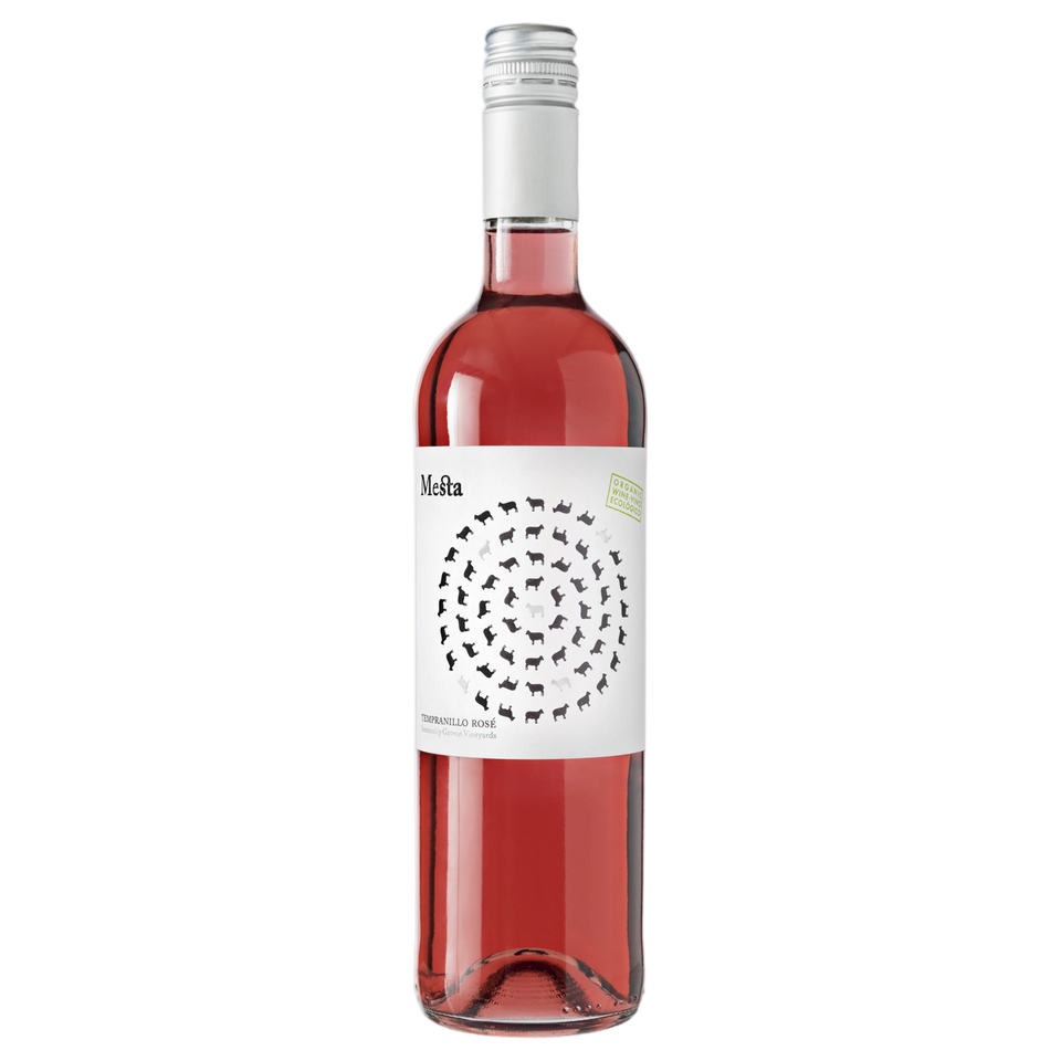A bottle of 2024 Mesta Tempranillo Rosado 750ml Rose Wine
