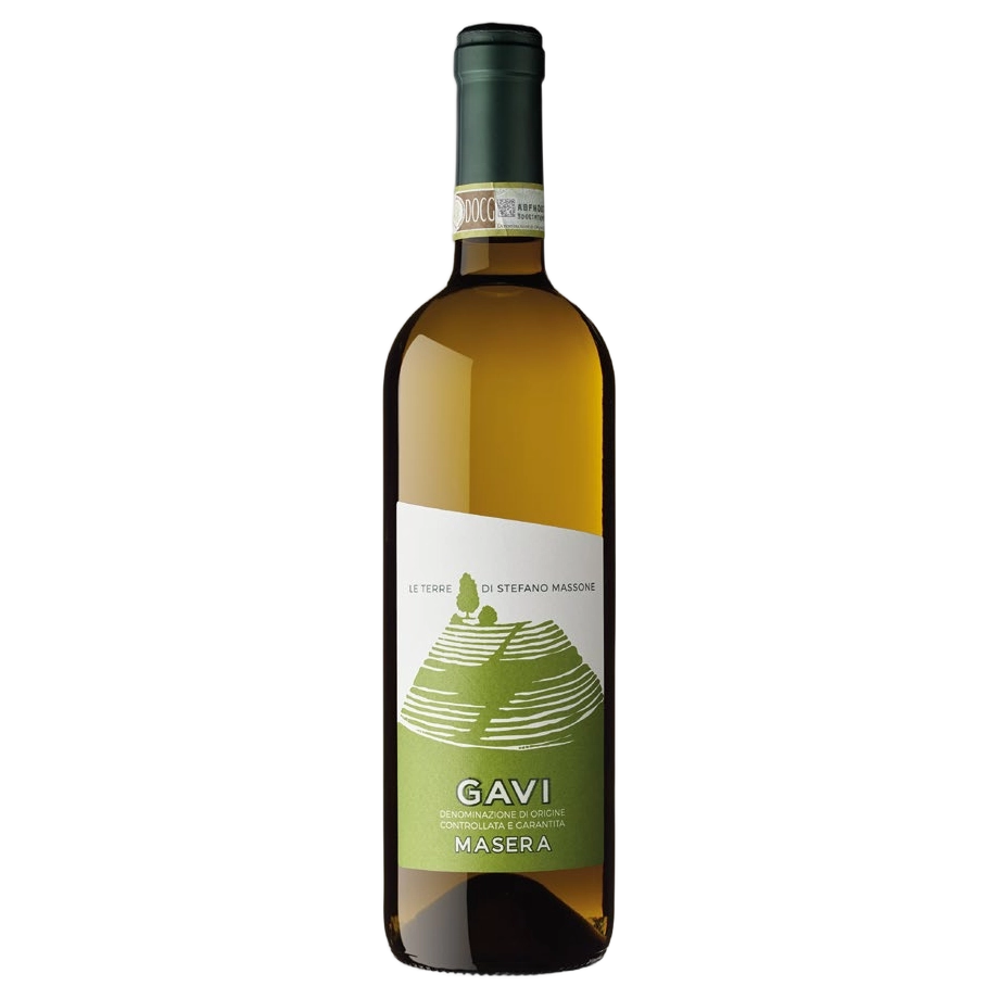 A bottle of 2024 Massone Stefano Gavi DOCG 'Masera' 750ml White Wine