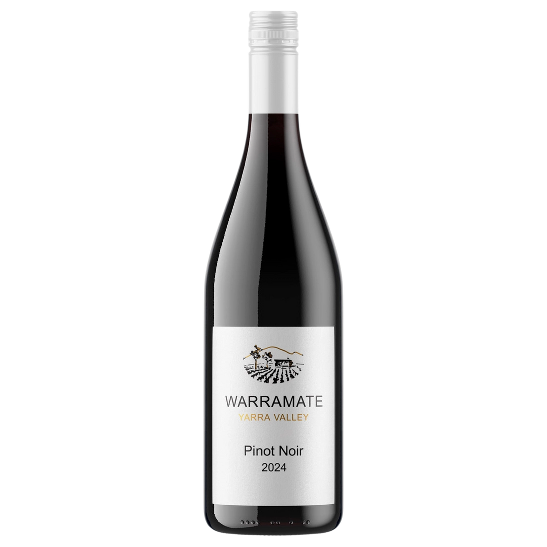 A bottle of 2024 Warramate Pinot Noir 750ml Red Wine