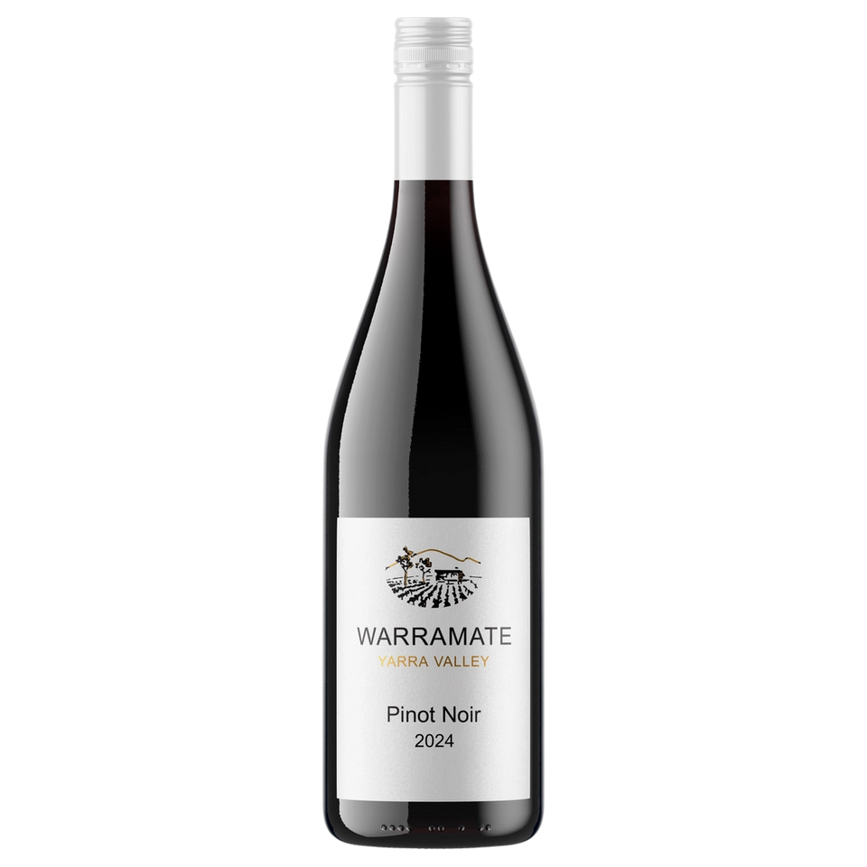 A bottle of 2024 Warramate Pinot Noir 750ml Red Wine